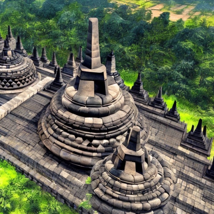 Borobudur java lonely