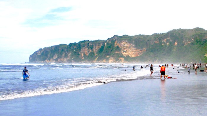 Parangtritis beach pantai jogja yogyakarta bagian route source