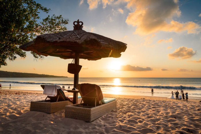 Jimbaran pantai pemandangan indah seafood