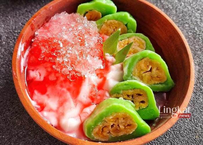 Pisang ijo makassar khas tradisional lezat dessert kuliner