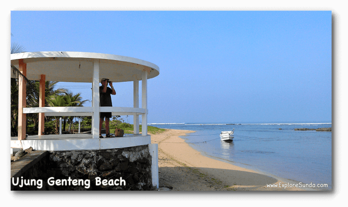Ujung genteng sukabumi pantai wisata tiket akses masuk tempat