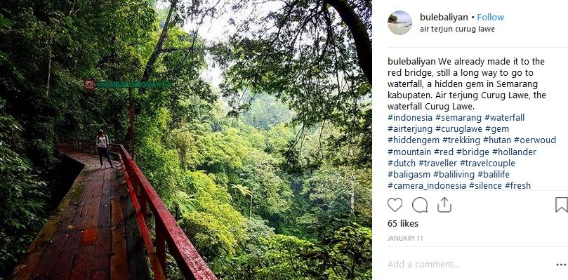 Pesona Air Terjun Curug Lawe, Semarang