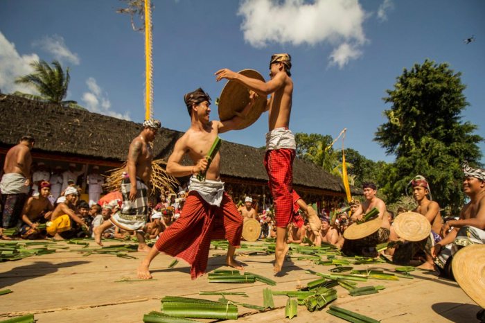 Pandan bali perang tenganan war village dance golden tour