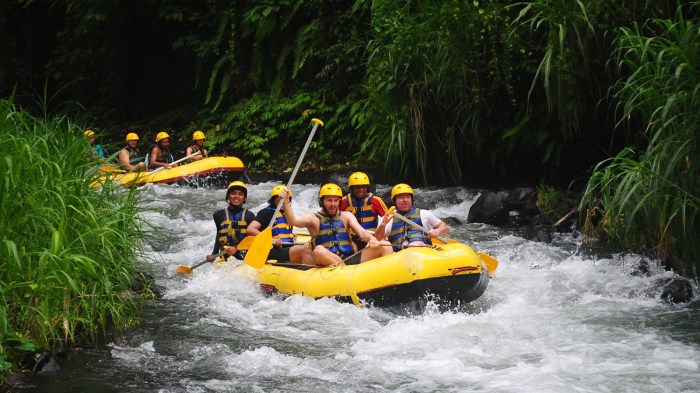 Rafting ayung ubud atv caves idr